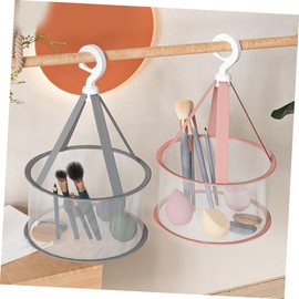 Parliky 2pcs Drying Net Bag for Makeup Sponges Mini Hanging Drying Basket Mesh Shower Dry Basket