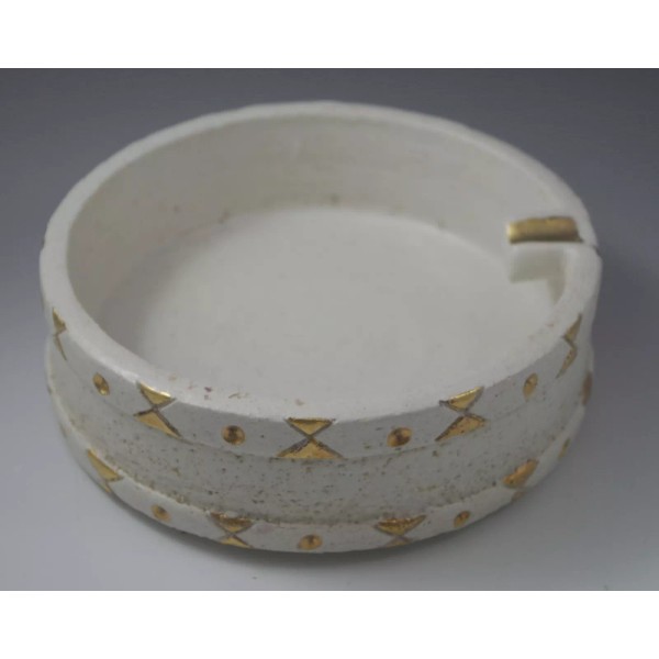 BITOSSI MID CENTURY BITOSSI ITALY RAYMOR LARGE CIGAR ASHTRAY WHITE
