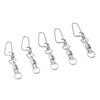 50Pcs High Strength Fishing Snap Swivels Stainless Steel B Type