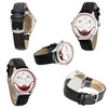 Blekon Collections Unisex 42mm Case Intricate Joker Face Genuine Leather