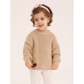 ESHOO Baby Girl Boy Knit Sweater Blouse Toddler Fall Winter Pullover Sweatshirt Warm Crewneck Long Sleeve Tops for Infant Kid