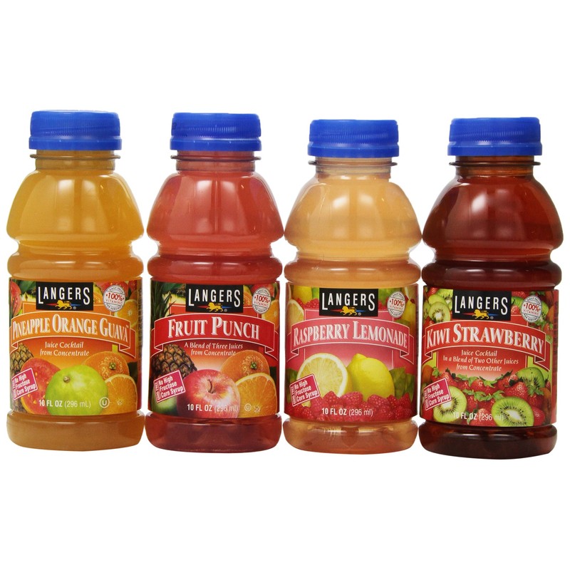 Langers Tropical Variety Pack,10 Fl Oz (Pack of 12)