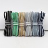 Elerevyo Oval Laces Two Colored Textured Stripes Shoe Laces for