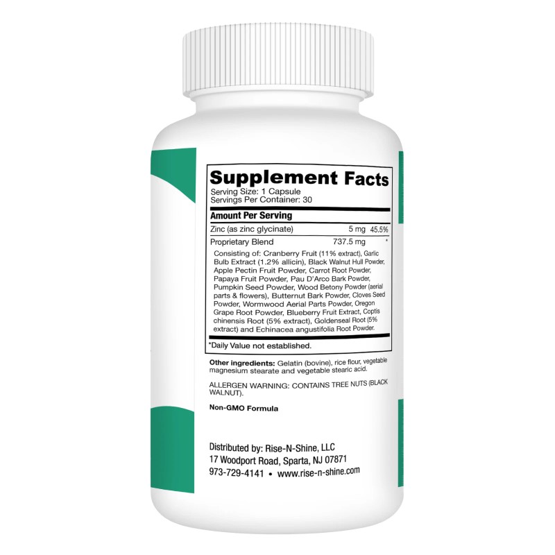 Rise-N-Shine, LLC Parasite Complex – Herbal Cleanse for Gut &