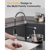 Fapully Kitchen Sink Faucet, Pull Down Kitchen Faucet, Black and