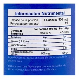 Essentials Berberina 60 Caps Sabor Sin sabor
