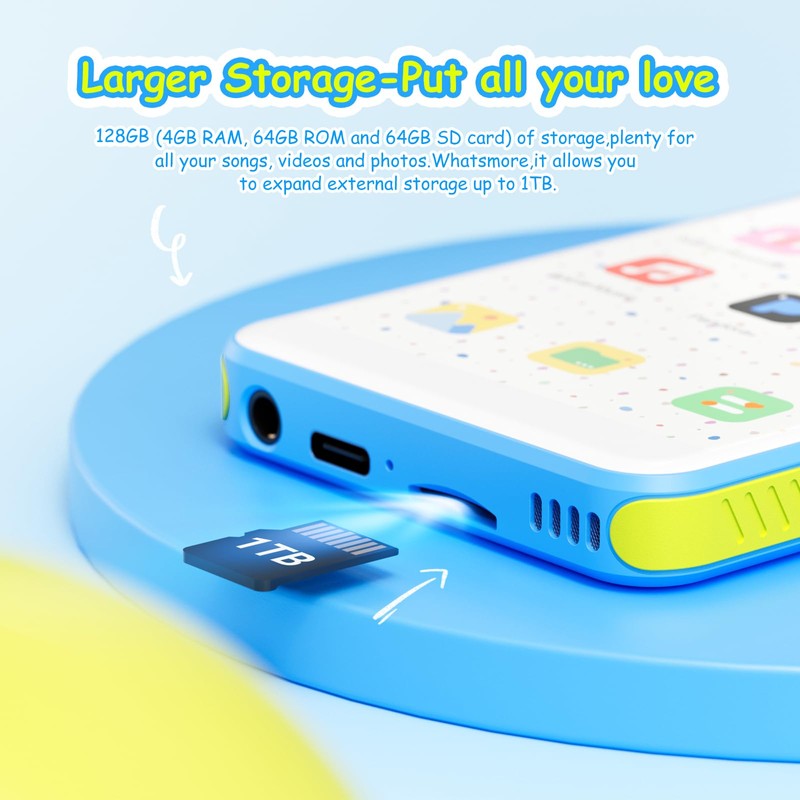 128GB MP3 Player with Bluetooth and WiFi, 4.0 Inch Touchscreen