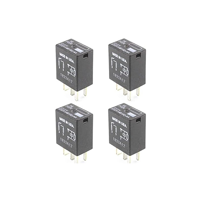 4 Pack 8T2T-14B192-AA Multi-Function Relay 4-PIN 8T2T14B192AA OEM Relays Compatible