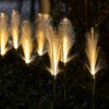 Solar Reed Garden Lights Waterproof LED Garden Stake Lights Decorative