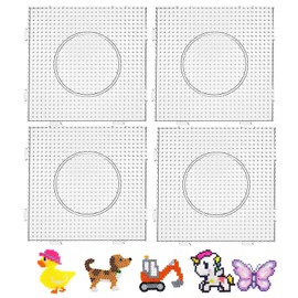 Iron Bead Plates, Set of 4, 0.1 inch (2.6 mm), Connectable, DIY Crafts, Making Kit