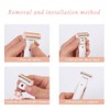 4PCS Shaver Replacement Heads Compatible with Perfect Finishing Touch Flawless