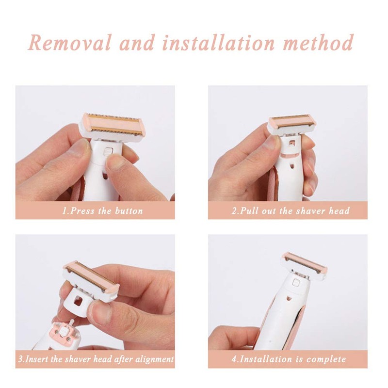 4PCS Shaver Replacement Heads Compatible with Perfect Finishing Touch Flawless