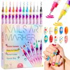 12 Color Nail Art Pens Nail Polish Markers Set for