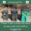 Ultimate Black Bear Trash Lock -Animal Proof existing Trash cans,