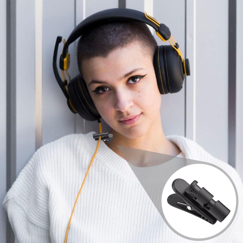 10-Piece Headphone Cable Clip, 360° Rotary Clip, Headphone Accessories, Suitable