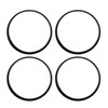 sourcing map 4 x Centring Rings 67.1 mm to 66.1