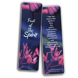 Bible Verses Bookmarks About Controlling Our Emotions (12-Pack) - Church Memory Verse Sunday School Rewards Feelings Scriptures - Christian Stocking Stuffers Birthday Party Favors Assorted Bulk Buy