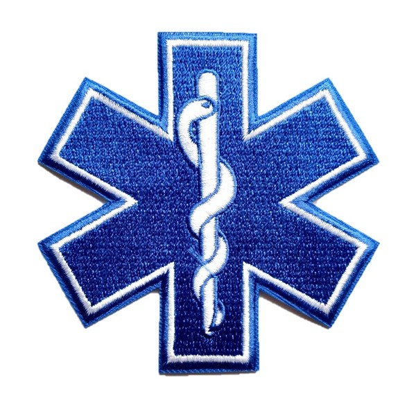 PatchClub Star of Life Patch, 3.1 inches - Iron On/Sew