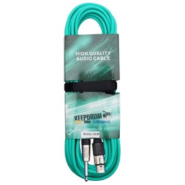 Keepdrum MC003XJ 6 m 6.3 mm Jack – XLR Female Microphone Cable Green
