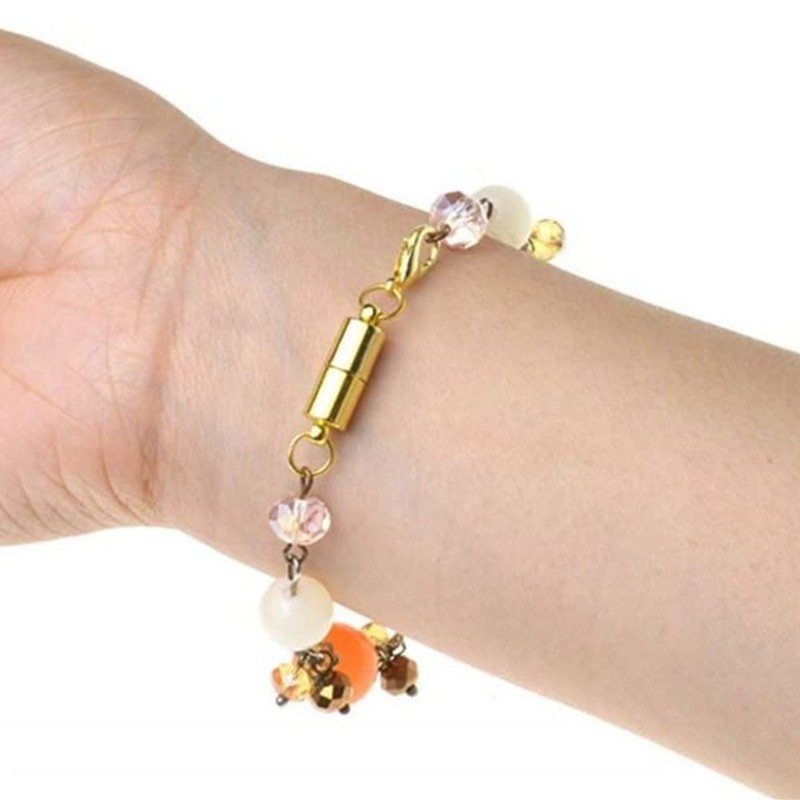 10 Pack of Silver Magnetic Lobster Clasp Jewelry Necklace Bracelet(Rose