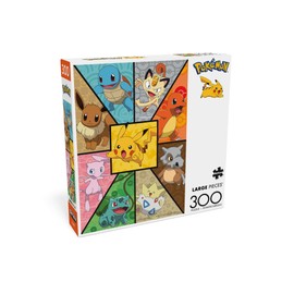 Buffalo Games - 300 Piece Jigsaw Puzzle Pokemon Kanto Companions, Made in USA, Premium Recycled Board, Full-Color Poster, Giftable Colorful Art