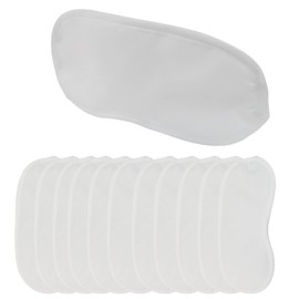 Verkelly 12 Pack Disposable Sleep Masks with Nose Pad, Comfortable Blindfold Eye Cover for Travel, Meditation, and Naps(White)