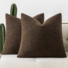 Woaboy Pack of 2 20x20 Inch Decorative Boucle Throw Pillow