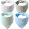 Pack of 4 Baby Absorbent Triangular Scarf, Triangular Scarf, Baby