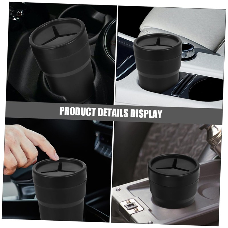 FUNOMOCYA Pcs Car Trash Can Cup Holder Compact Mini Trash