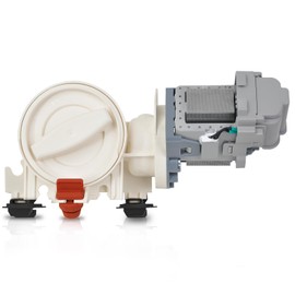 Upgraded 280187 8181684 Front Load Clothes Washer Drain Pump Filter Assembly, 120V 60Hz 0.70W 0.95A, 1200164 Drain Pump Compatible with Whirlpool Duet Maytag Epic Kenmore HE Front Load Washers