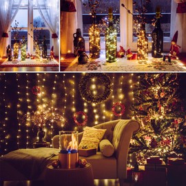 Ymenow Ymenow Flaschenlicht, 6 Stck Flaschenlichterkette Korken 2M 20 LED Kupferdraht Lichterkette Innen Au?en fr DIY Flaschen Weihnachtsbaum Party Zimmer Bilder Blumen Deko, Warmwei?