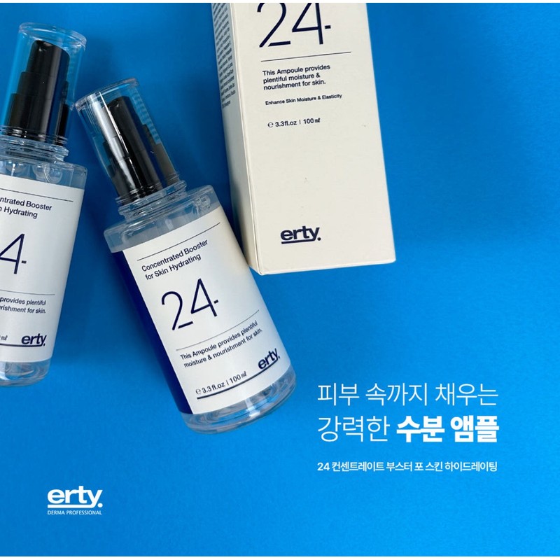 Erti 24 Ampoule Moisture Concentrate Booster for Skin Hydrating 100ml