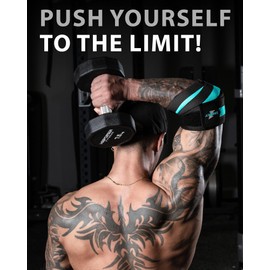 kcross Elbow Wraps for Weightlifting, 47" Strengthening support Elbow Sleeve Weightlifting (1 Pair) for Powerlifting, Bench Press, Gym Workout (Blue)