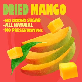 SUNPIKT Dried Mango – Unsweetened, No Sugar Added, No Preservatives, All Natural – Vegan, Gluten-Free & Kosher, Healthy Snack for All Ages – 6oz (170g),