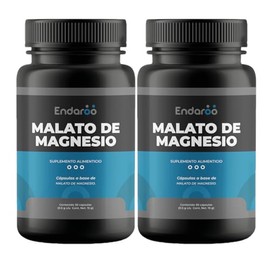 Malato de Magnesio 500 mg | Kit 2 Frascos | Magnesio Malato para Bienestar, Energía Natural y Función Muscular (2)