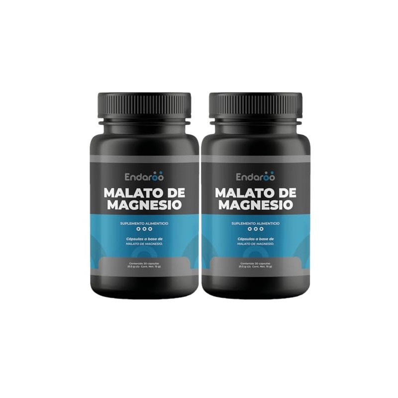 Malato de Magnesio 500 mg | Kit 2 Frascos |