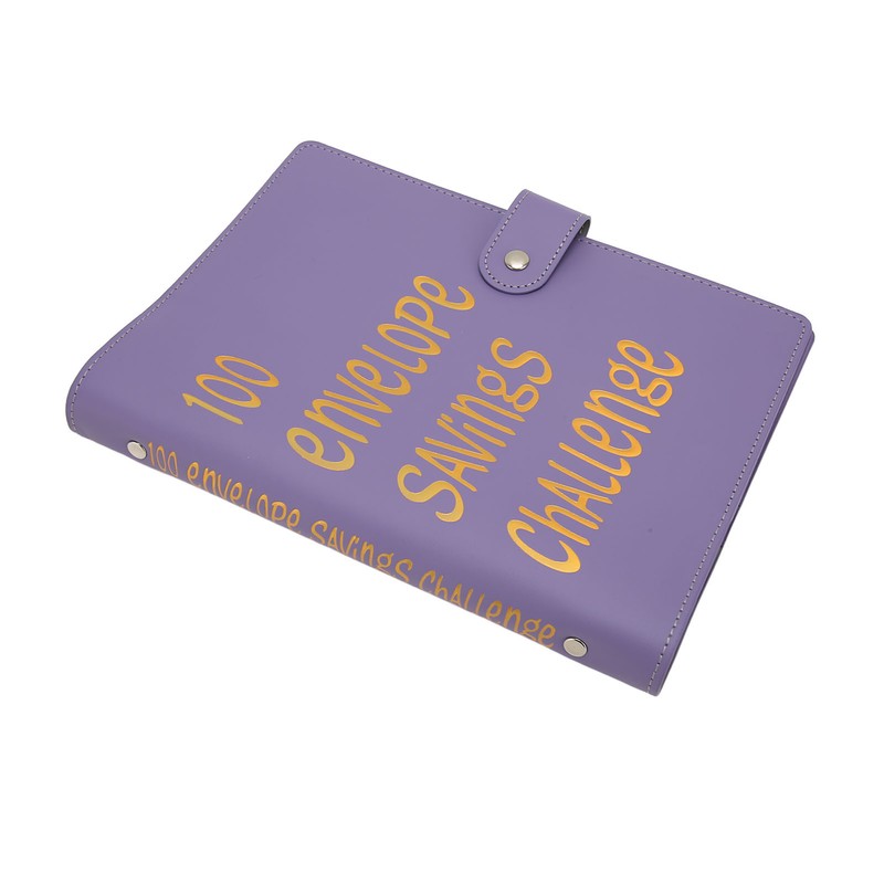 Money Saving Binder Waterproof PU Leather A5 Budget Binder with