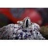 Windalf Alisa Women's Ring 14 mm Silver Ring Black Onyx
