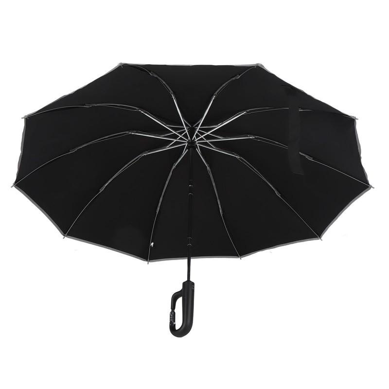 Automatic Umbrella Reflective Safety Strip Ring Buckle Umbrella Windproof Portable