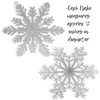 BANBERRY DESIGNS Large Snowflakes - Set of 10 Silver Glittered