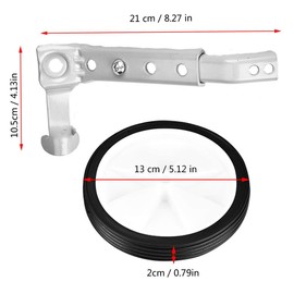 GOTOTOP Bicycle Training Wheels, 16 to 22 inch Variable Speed Bicycle Training Wheels Bicycle Stabilizers Mounted Kit for Kids Bikes,Adjustable Heavy Duty Rear Wheel Training Wheels(Sliver White)