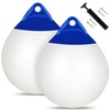 12inch Boat Mooring Buoy 2Pack,Round Boat Fenders Ball Boat Buoy