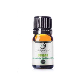 100% Pure Davana Essential Oil - Use it for Perfume || India - 5ml w/Euro Dropper