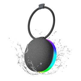 Olutula Bluetooth Speaker Wireless, Portable Shower Speakers IPX6 Waterproof with RGB Lights, Hidden strap, Bluetooth 5.3, USB-C charging Speakers for Home Garden Party Camping Travel