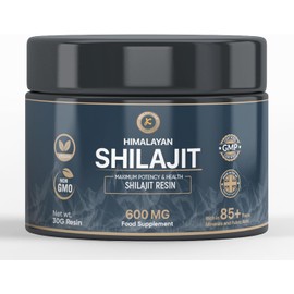 Pure Himalayan Shilajit Resin - 30g | 100% Organic | Rich in Fulvic & Humic Acid | 85+ Trace Minerals | High Potency Immune & Vitality Booster | Vegan