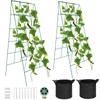 HONYTA Foldable Cucumber Trellis, 46" L x 18" W A-Frame