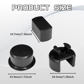 Hrificing 4PCS Car Tailgate Hinge Kit Tailgate Bushing Insert Kit, Tail Gate Latch Kit for Dodge Ram/Ford F-Series/Lincoln Models, Tailgate Hinge Pivot Bushing for Left and Right & Bed and Gate Side