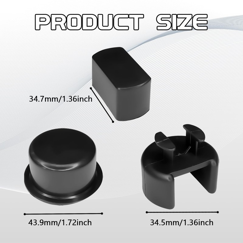 Hrificing 4PCS Car Tailgate Hinge Kit Tailgate Bushing Insert Kit,