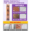 UCEC Vertical Key Holder Wall Mount with Hooks, Space-Saving Wooden