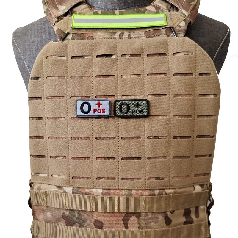 LOYELEY O Shape + Tactical Blood Type Survival Patch Embroidered
